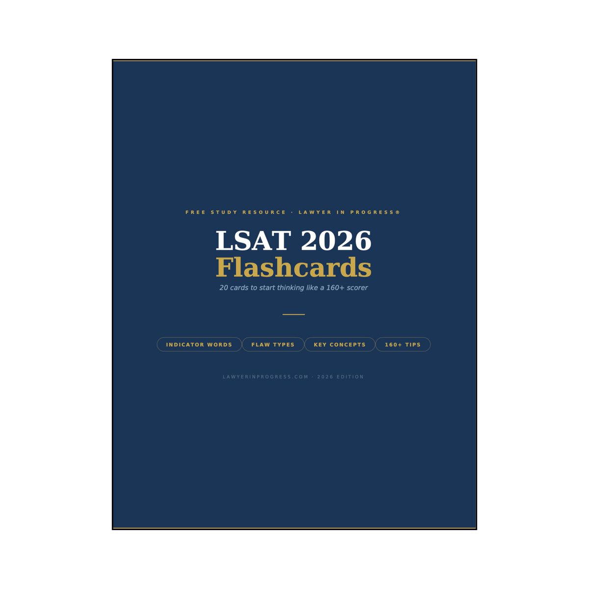 LSAT 2026 Flashcards