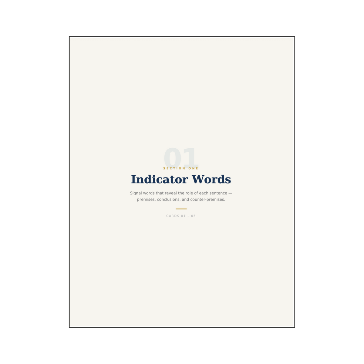 LSAT 2026 Flashcards