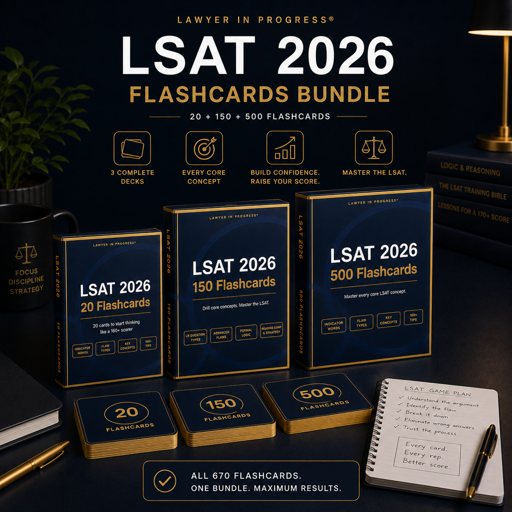 LSAT 2026: Complete Flashcards Bundle